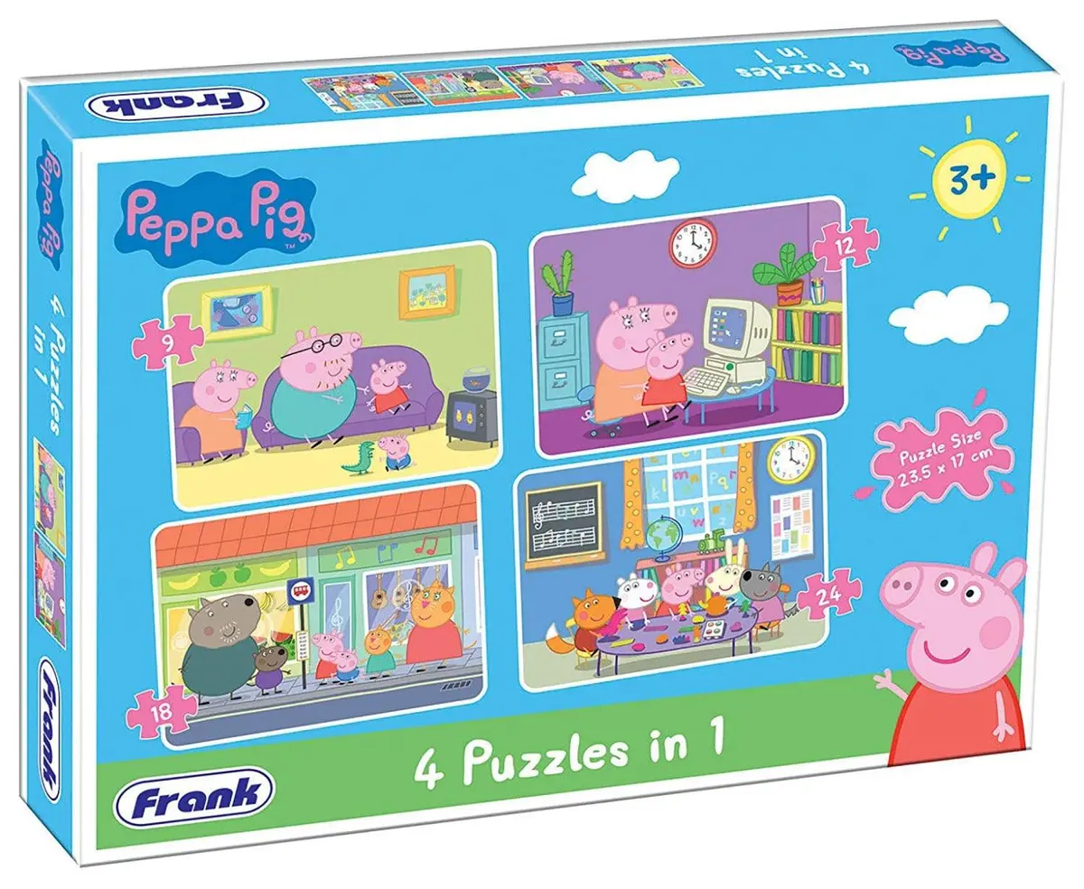 Frank Peppa Pig - 4 In 1 Puzzle 2