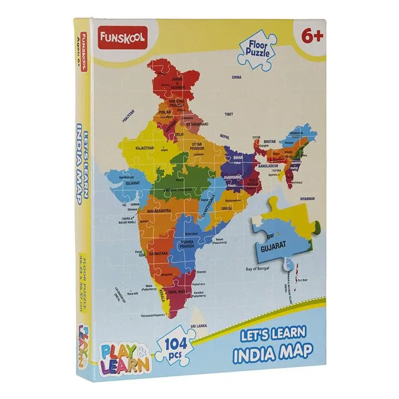 Funskool Play & Learn India Map Puzzles 1