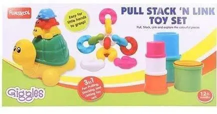 Funskool Giggles Pull Stack 'N Link Toy Set 1