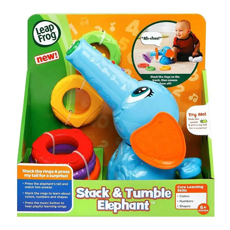 Leapfrog Stack And Tumble Elephant 1