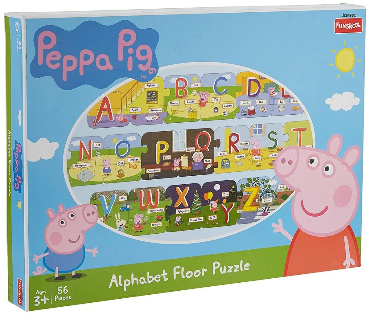 Funskool Peppa Pig Alphabet Floor Puzzle 1