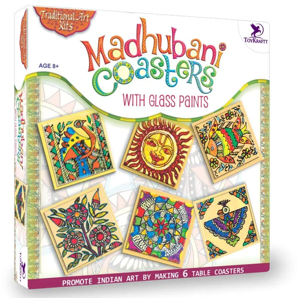 Toykraft Glass Painting Madhubani Kit Art & Craft Activity Kit 1