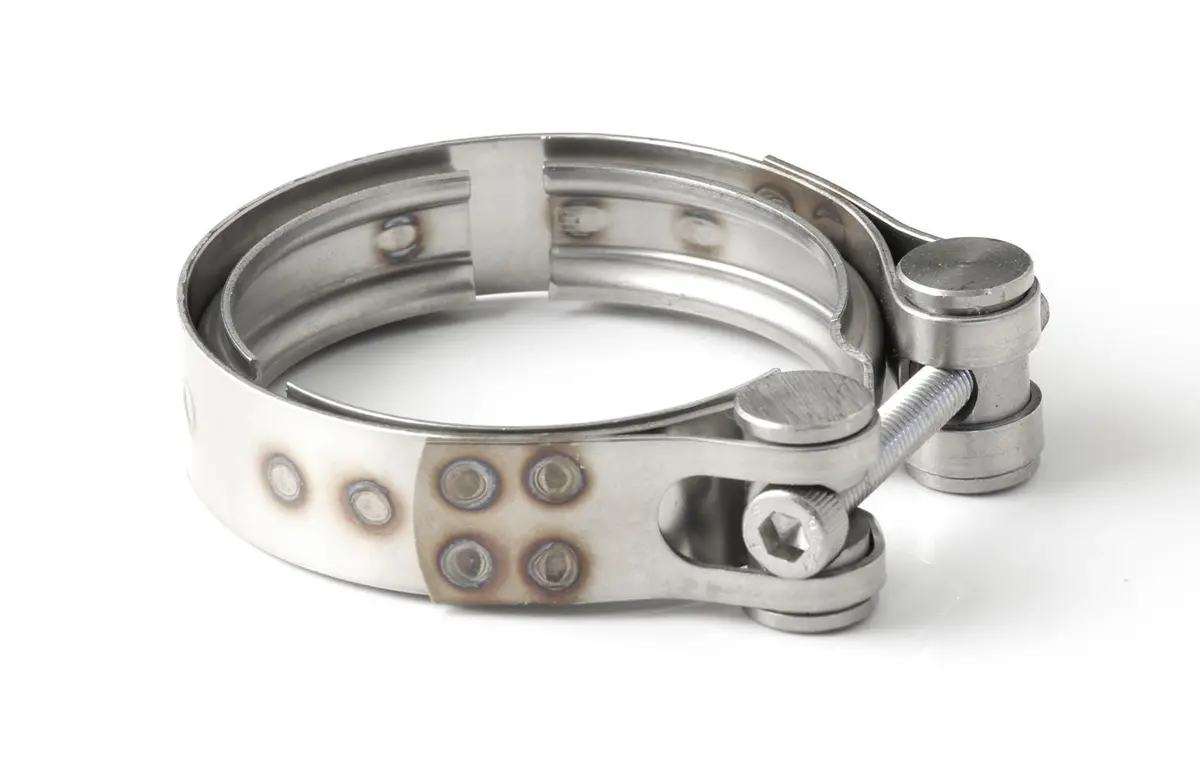Go Fast Bits 7151 Heavy-Duty Exhaust Band Clamp – 3" Diameter, Stainless Steel With Reinforced Band 1