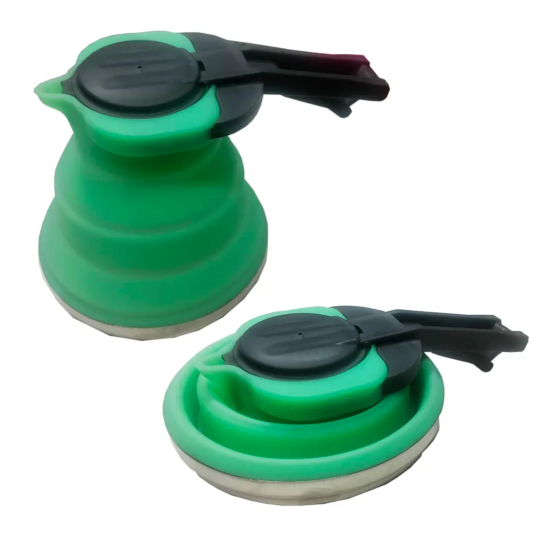 Camping Kettle - Collapsible Save Spacing - Green 1