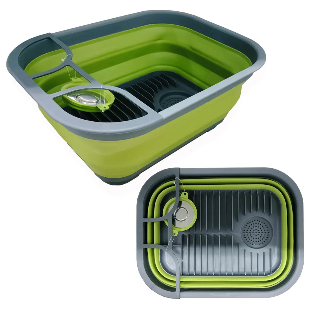 Collapsible Sink / Drying Rack - Green 1