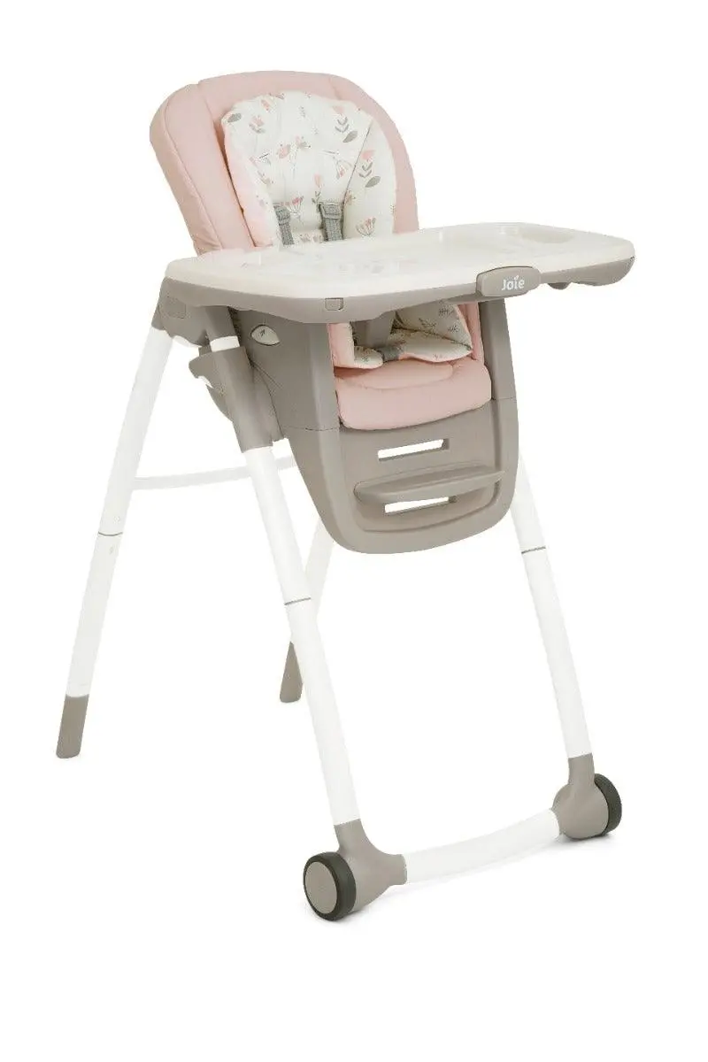 Joie Multiply 6 In 1 High Chair Flowers Forever - Portable Booster Seat For Ages 0-6 Years 1