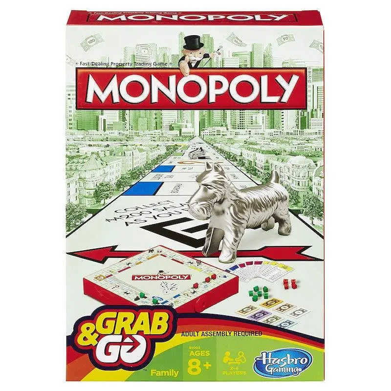 Hasbro Monopoly Grab & Go Travel Game 1