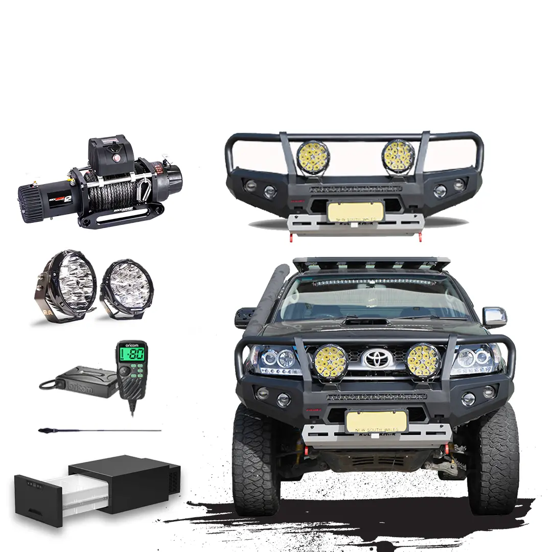 N70 Hilux Touring Pack Suits: N70 Hilux 04/2005 - 07/2011 - Bullbar, Winch, Lights, Uhf + Free Fridge 1