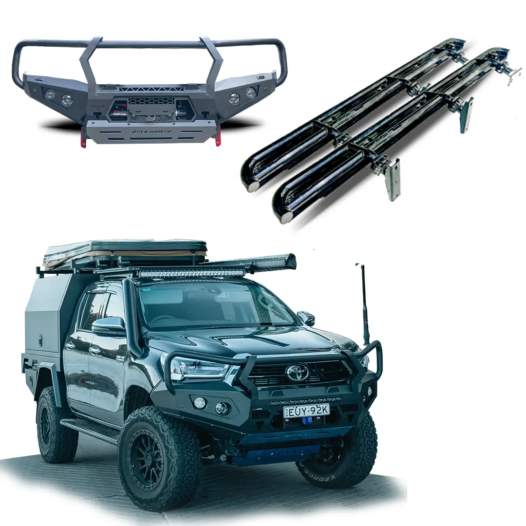 Hilux Bullbar & Rock Slider Combo Suits 08/2020+ 1