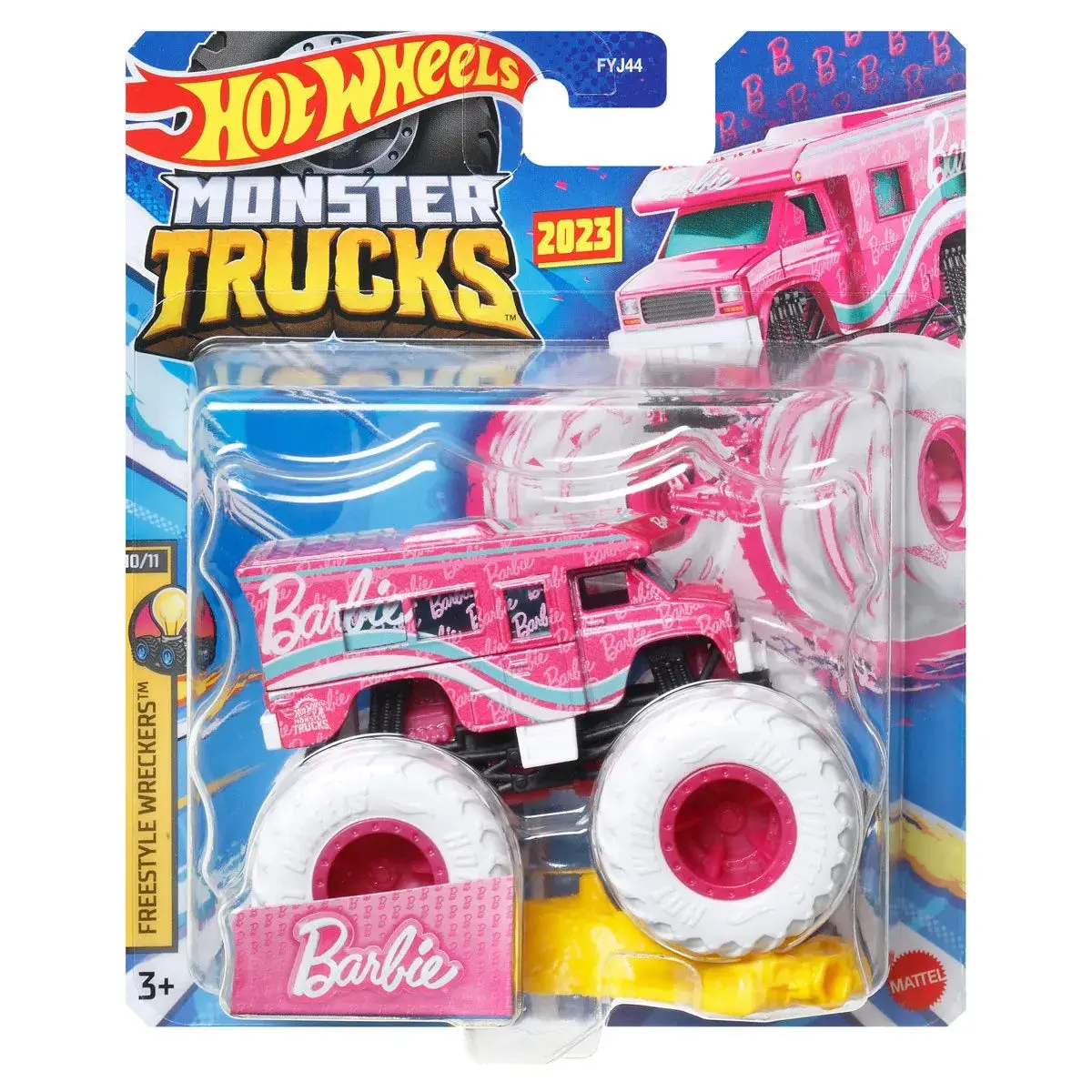 Hot Wheels 1:64 Scale Barbie Monster Truck For Ages 3+ (Hnw11) 1