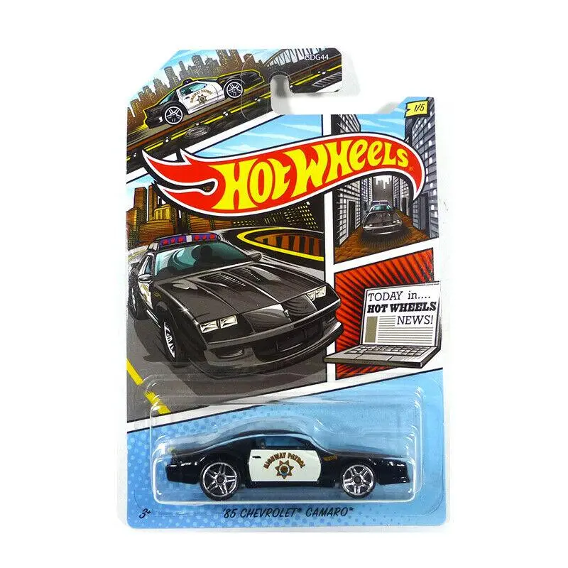 Hot Wheels 83 Chevrolet Camaro Highway Patrol Black/White 1:64 1