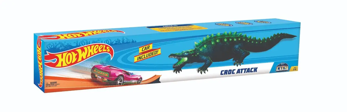 Hot Wheels Croc Attack Vehicle Playset 1