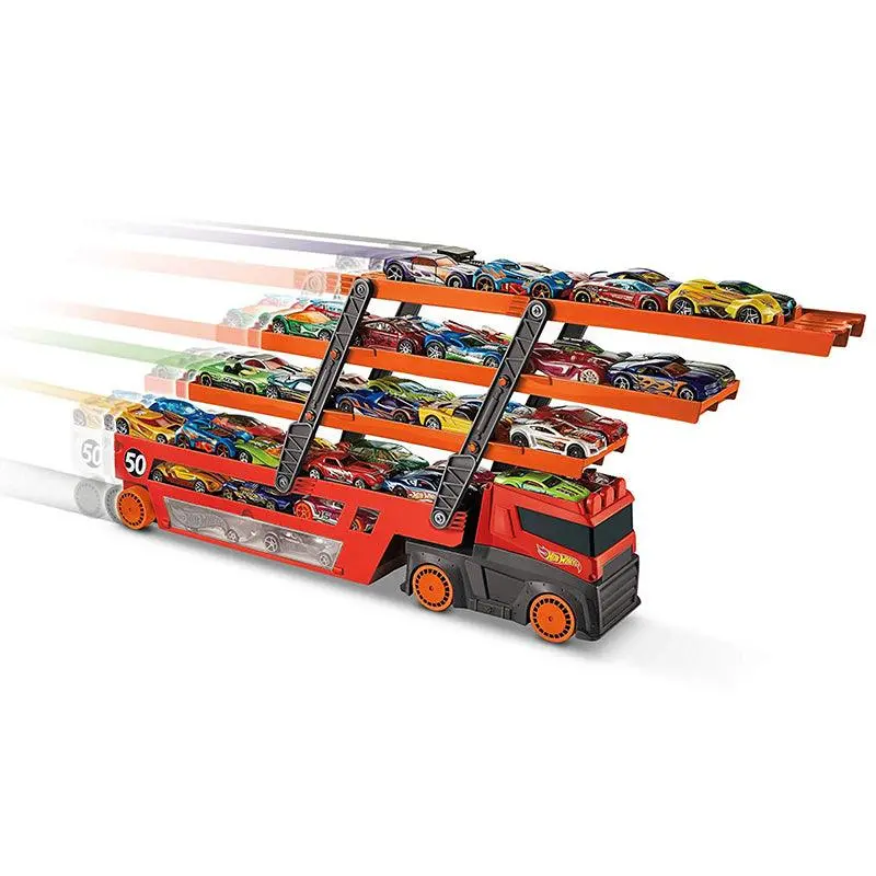 Hot Wheels Mega Hauler With 6 Expandable Levels, Stores Up To 50 1:64 Scale Toy Vehicles 1