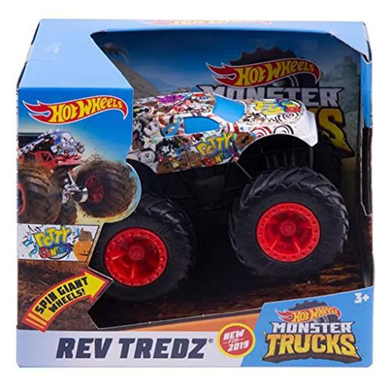 Hot Wheels Monster Truck 1.43 Rev Tredz Potty Central Vehicle 1