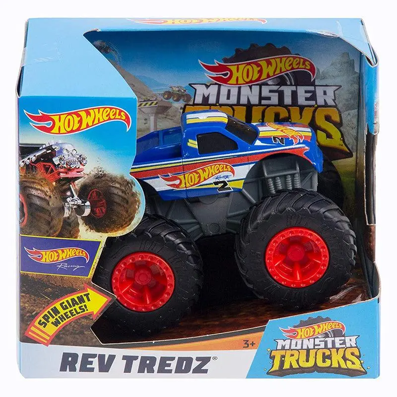 Hot Wheels Monster Truck 1:43 Rev Tredz Racing Toy Vehicle 1