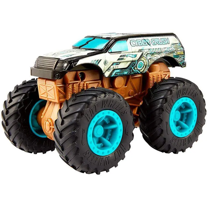 Hot Wheels Monster Trucks Bash Ups 1: 43 Scale - Cyber Crush 1
