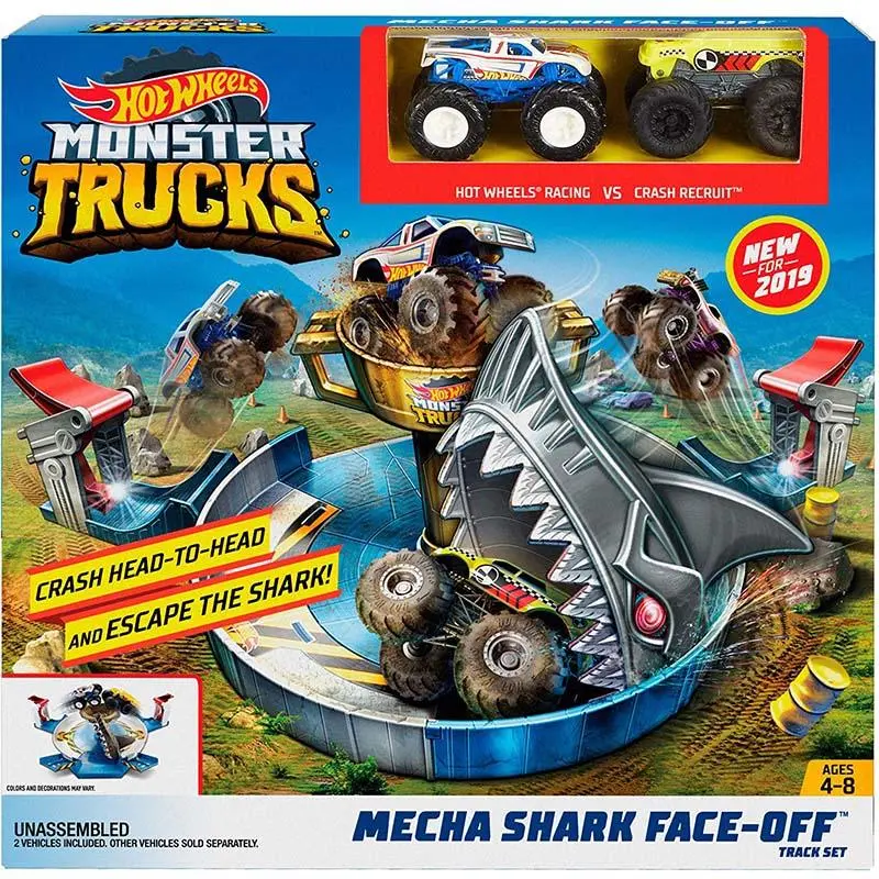 Hot Wheels Monster Trucks Mecha Shark Face-Off 1