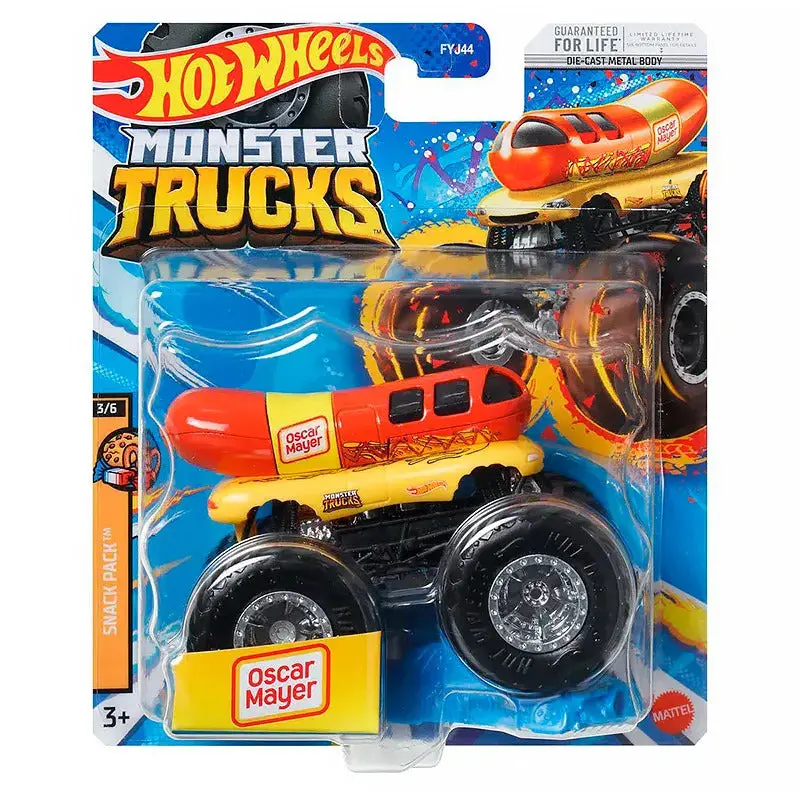 Hot Wheels 1:64 Scale Oscar Mayer Monster Truck For Ages 3+ (Hnw16) 1