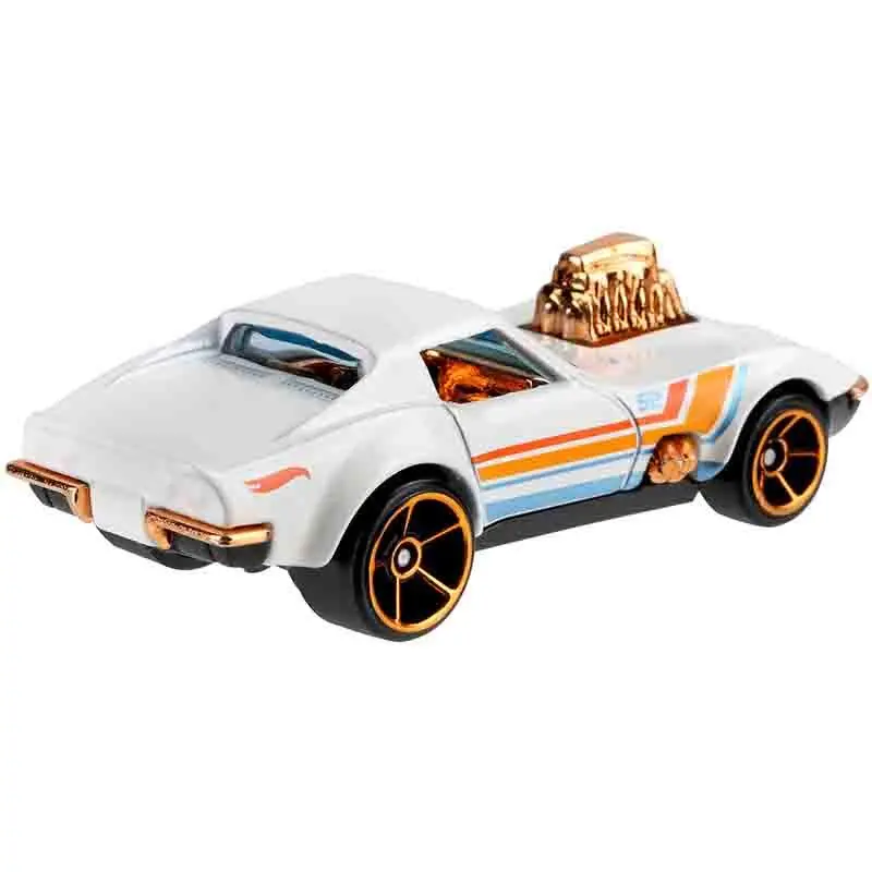 Hot Wheels Pearl & Chrome - 68 Corvette - Gas Monkey Garage Car 2