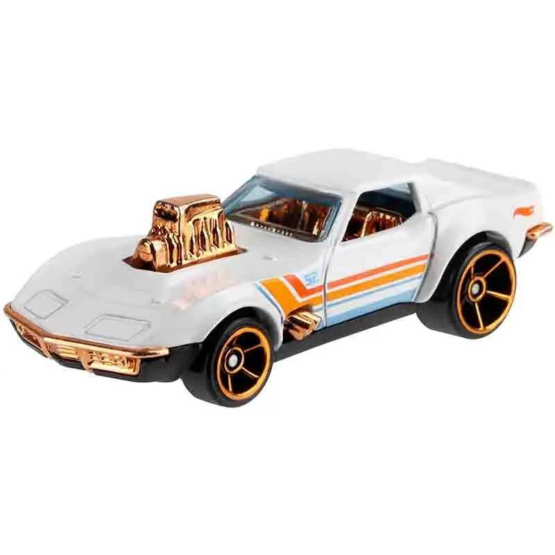 Hot Wheels Pearl & Chrome - 68 Corvette - Gas Monkey Garage Car 1