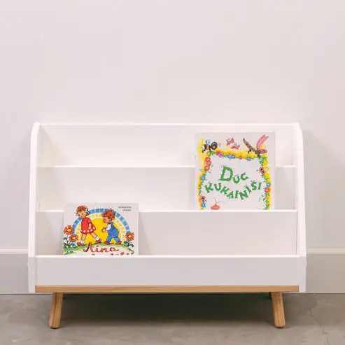 Kiddies Kingdom Children Bookshelf With Levels Organisers For Ages 3 And Above 1
