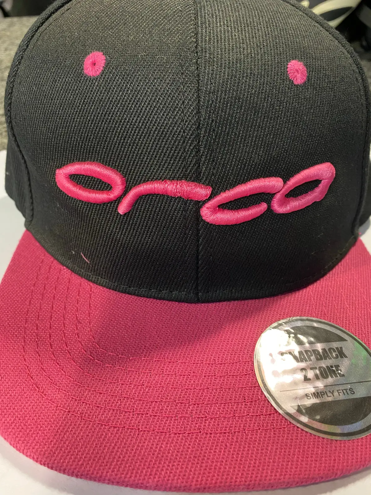 Orca Trucker Snap Back Black Pink 1