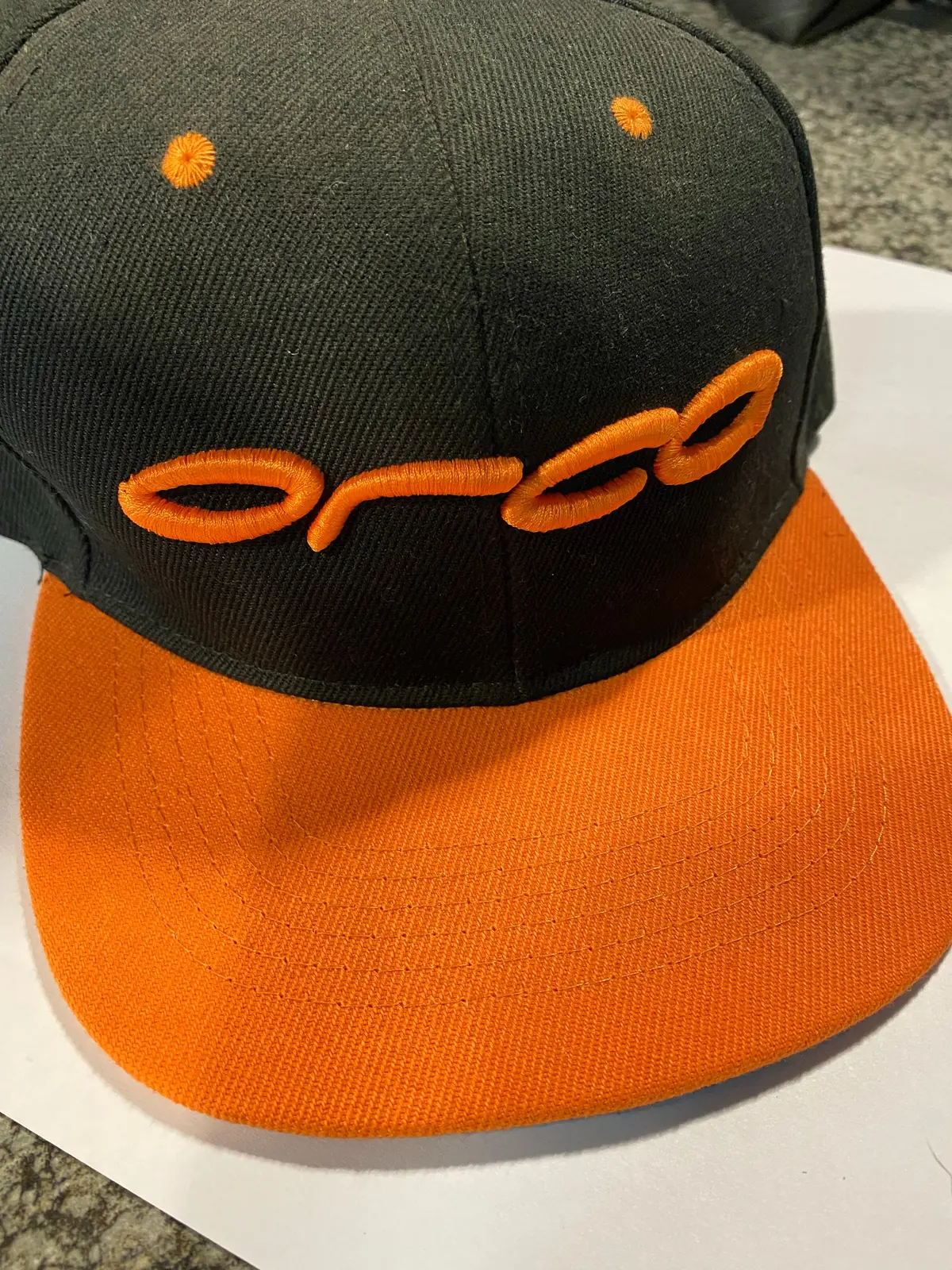 Orca Snap Back Cap Black/Orange 1