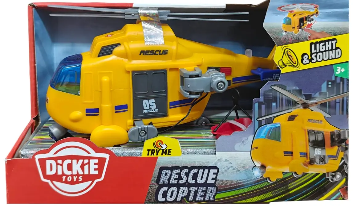 Simba Dickie Rescue Copter Toy Car For Ages 3+ 1