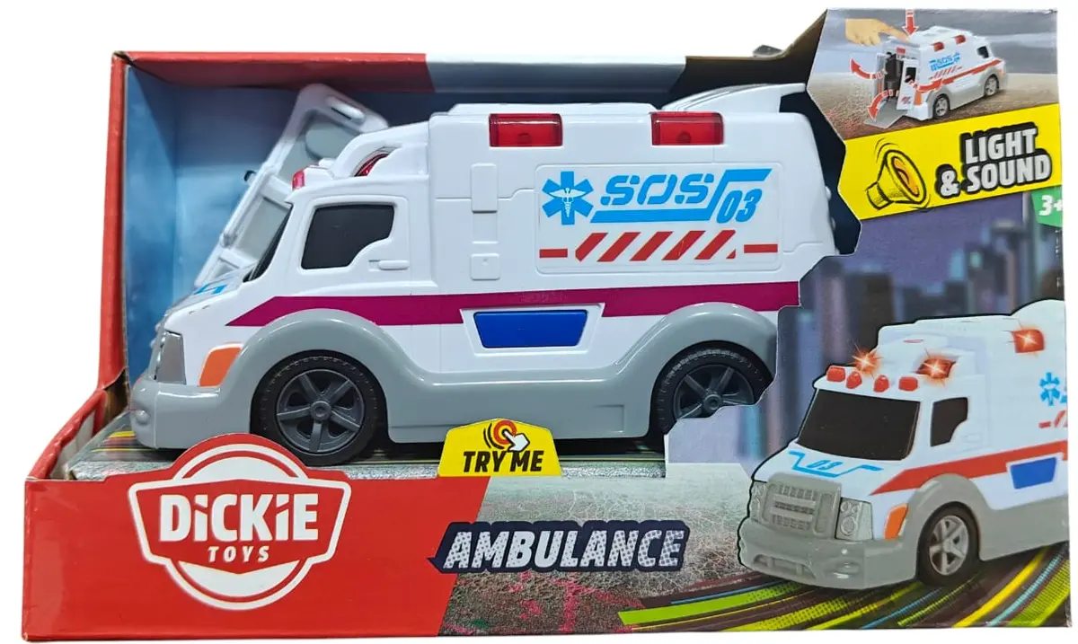 Simba Dickie Ambulance Toy Car For Ages 3+ 1