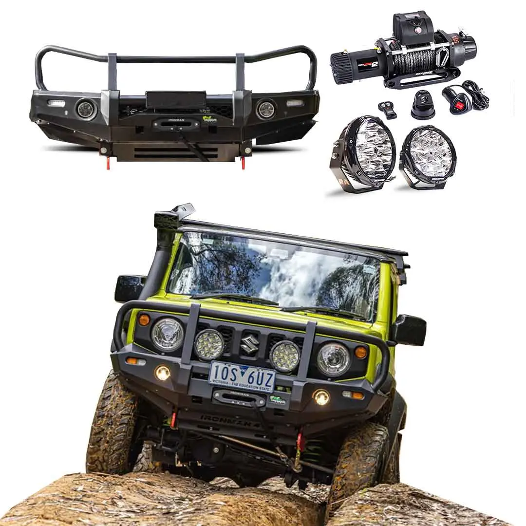 Suzuki Jimny 2018+ Frontal Pack | Bull Bar Winch Lights 1