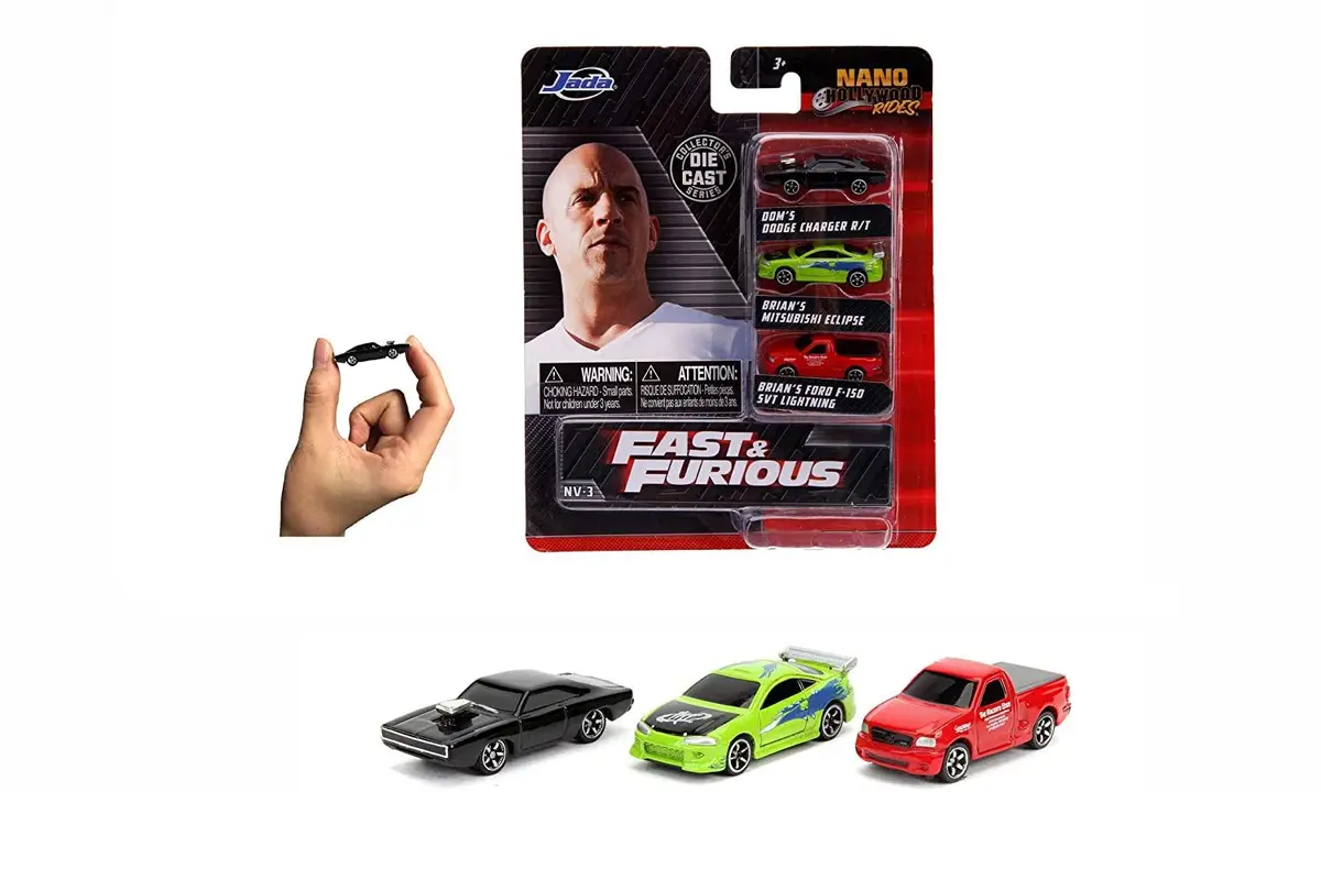 Jada Nv-1 Fast & Furious - 3 Pack Diecast Cars - Dodge Charger, Mitsubishi Eclipse And Ford F-150 Car 2