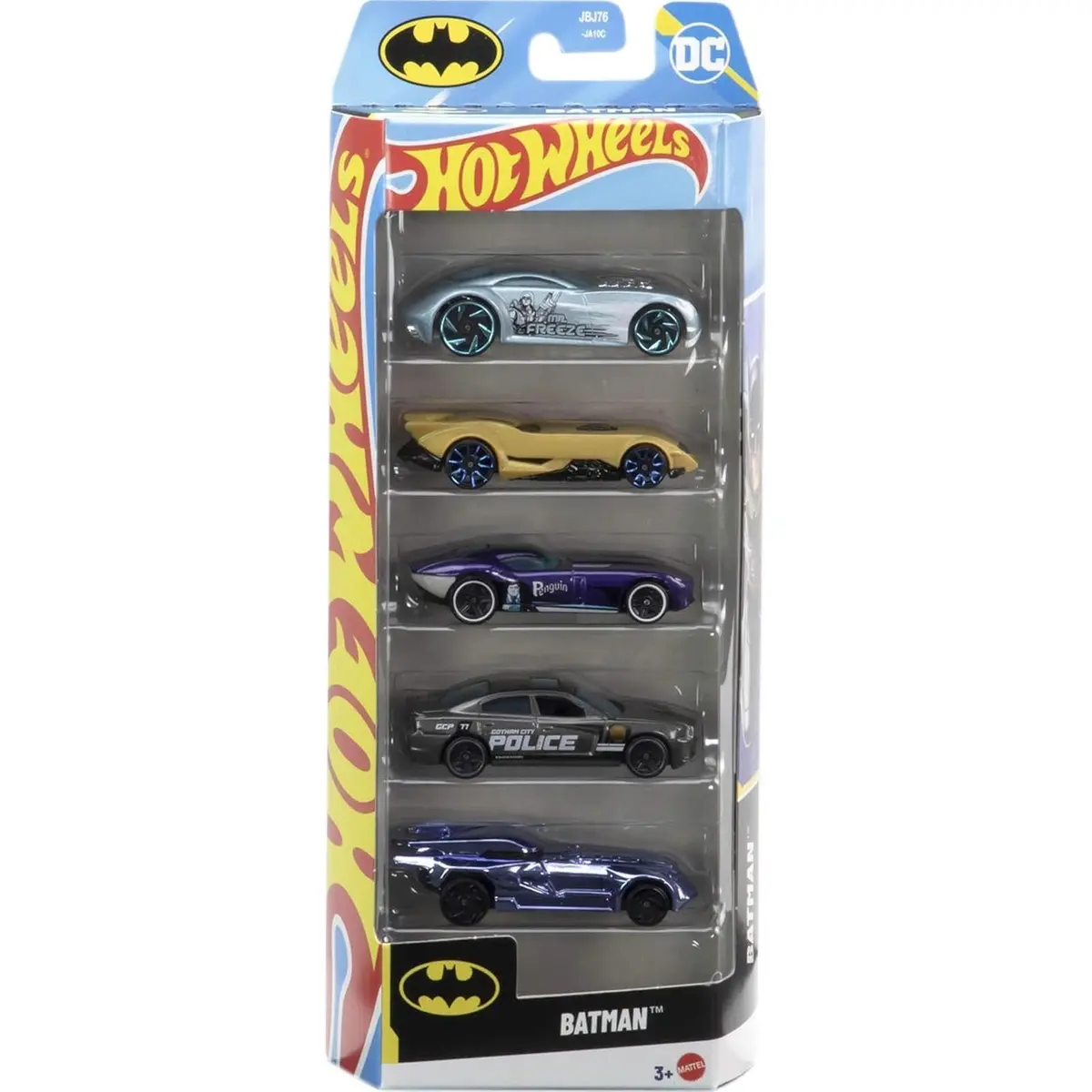 Hot Wheels 5 Car Gift Pack - Batman 2025 Pack Of 5 For Kids & Collectors 1
