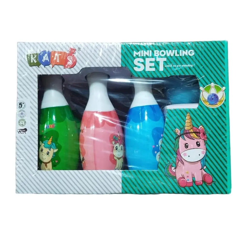 Simarr Kats Mini Bowling Set Box For Kids Ages 3 Years And Up 1