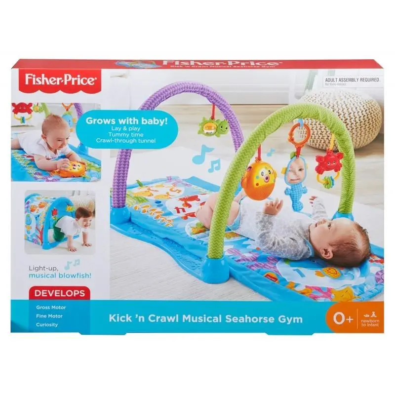 Fisher Price Kick 'N Crawl Musical Seahorse Gym 1