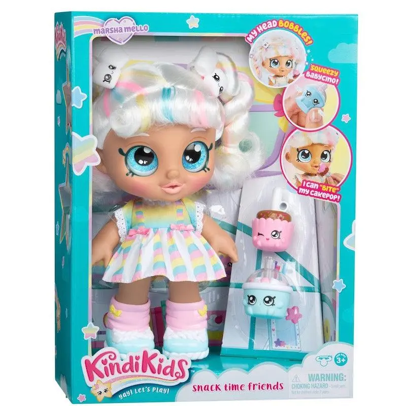 Kindi Kids S1 Toddler Doll Single Pack - Snack Time Friends Marshamello For Girls 3+ 1