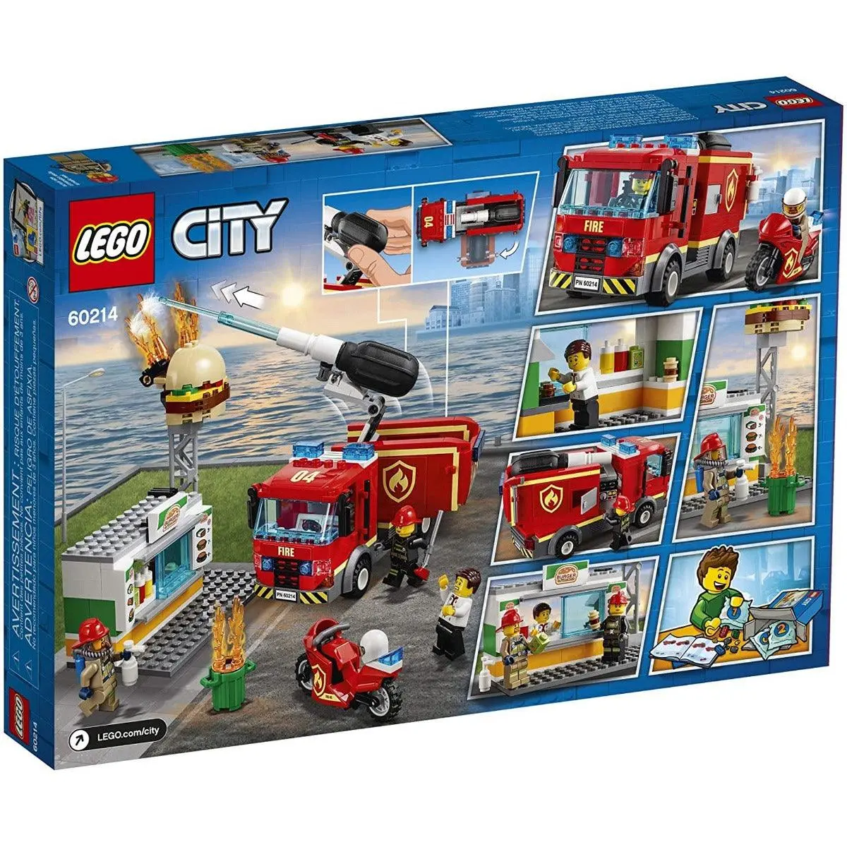 Lego City Burger Bar Fire Rescue For Ages 10+ 1