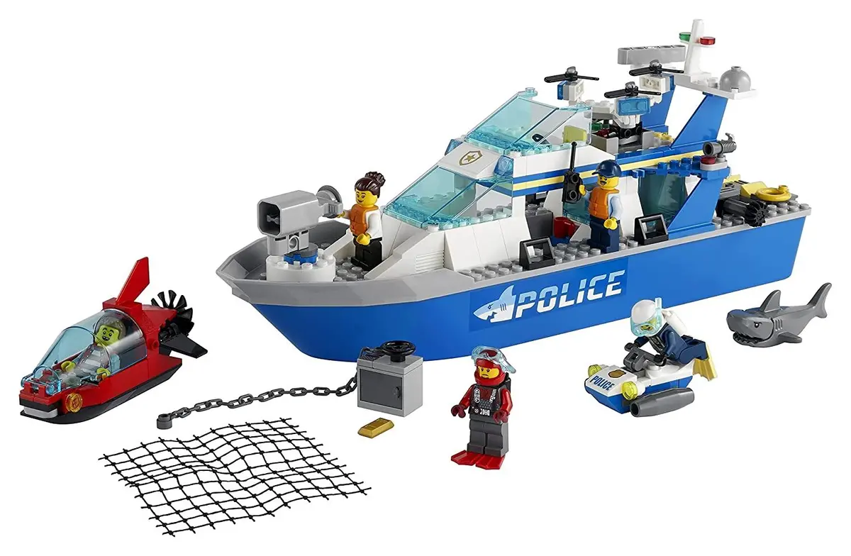 Lego City Police Patrol Boat Building Kit For Ages 5+ 2