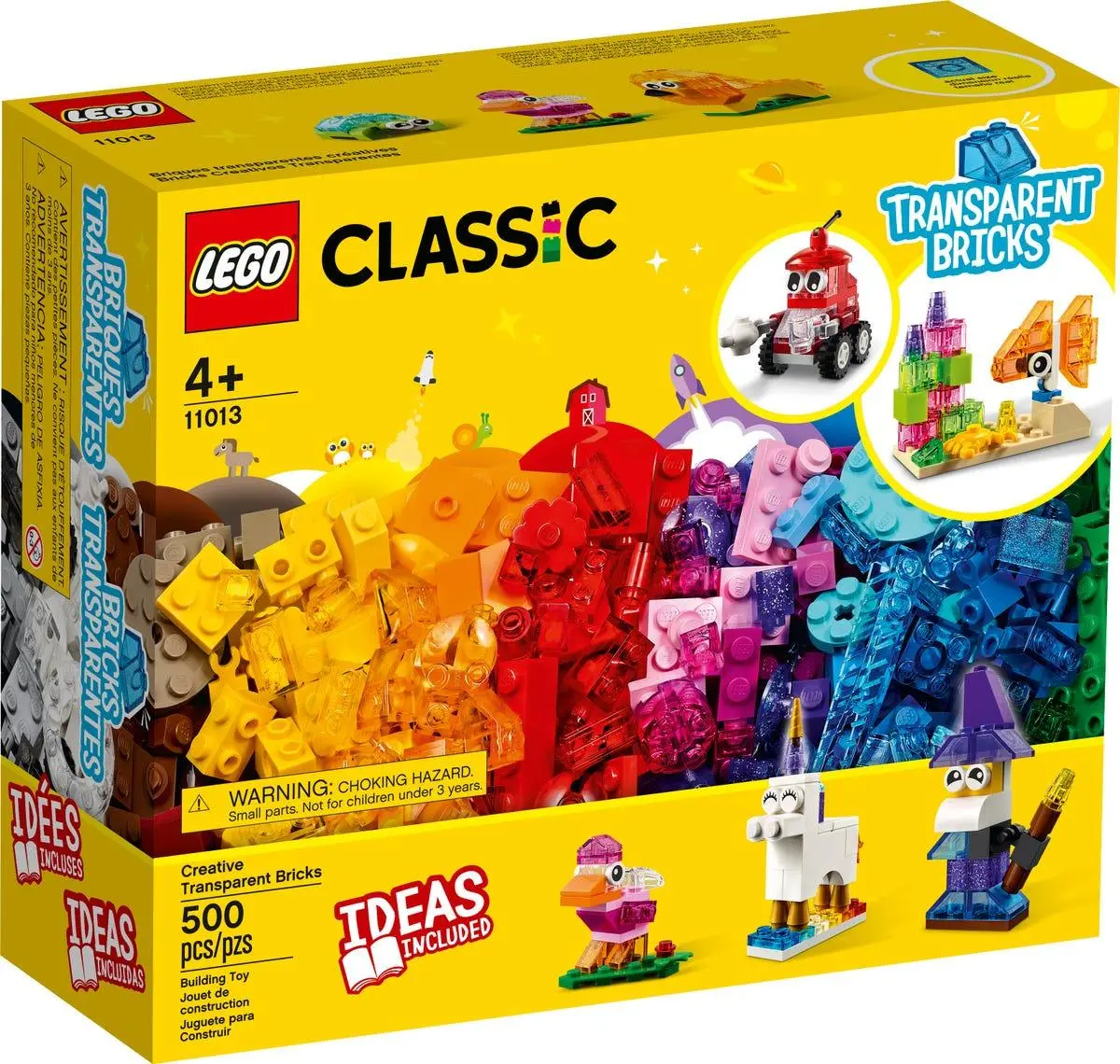 Lego Classic Creative Transparent Bricks For Ages 5+ 1