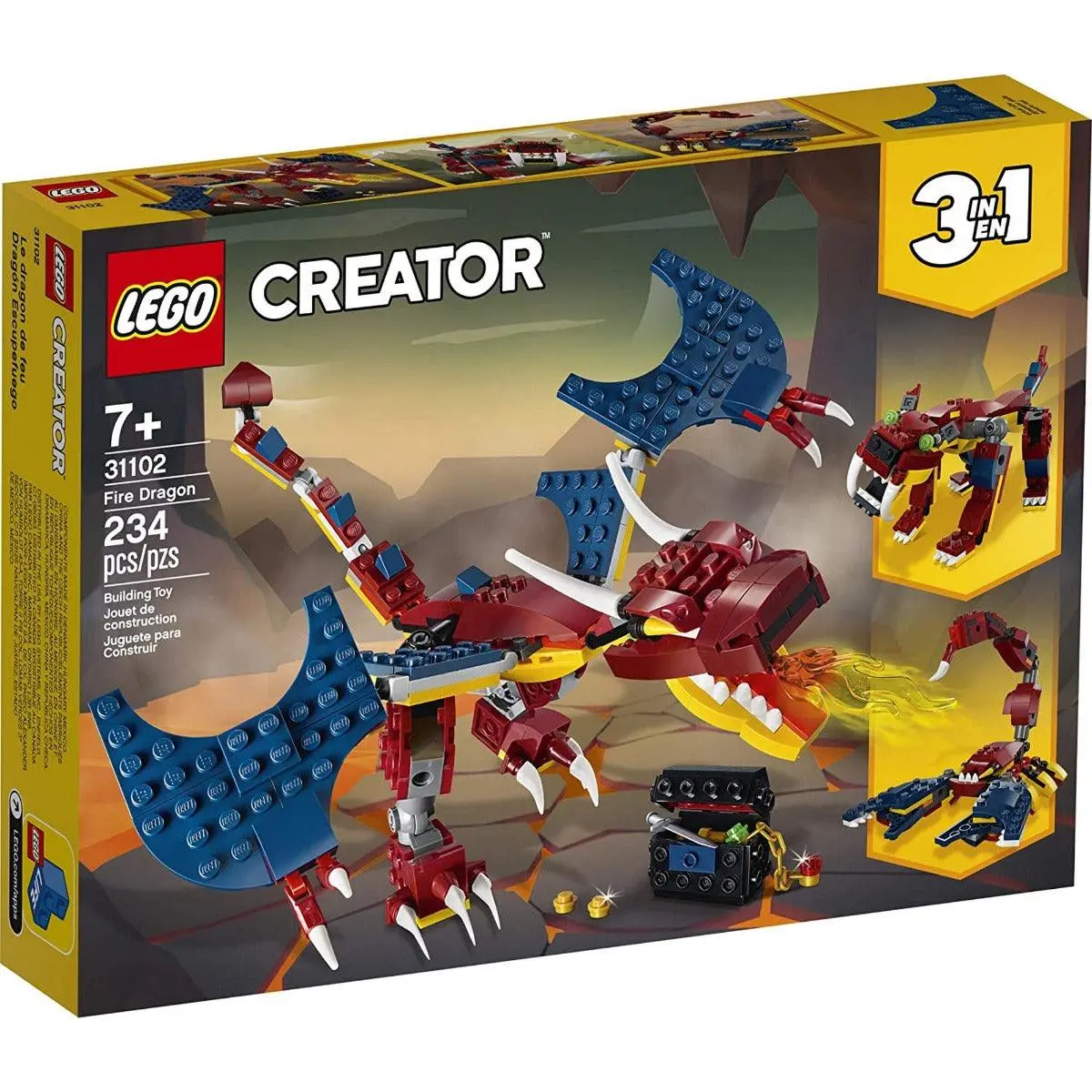 Lego Creator Fire Dragon For Ages 5+ 1