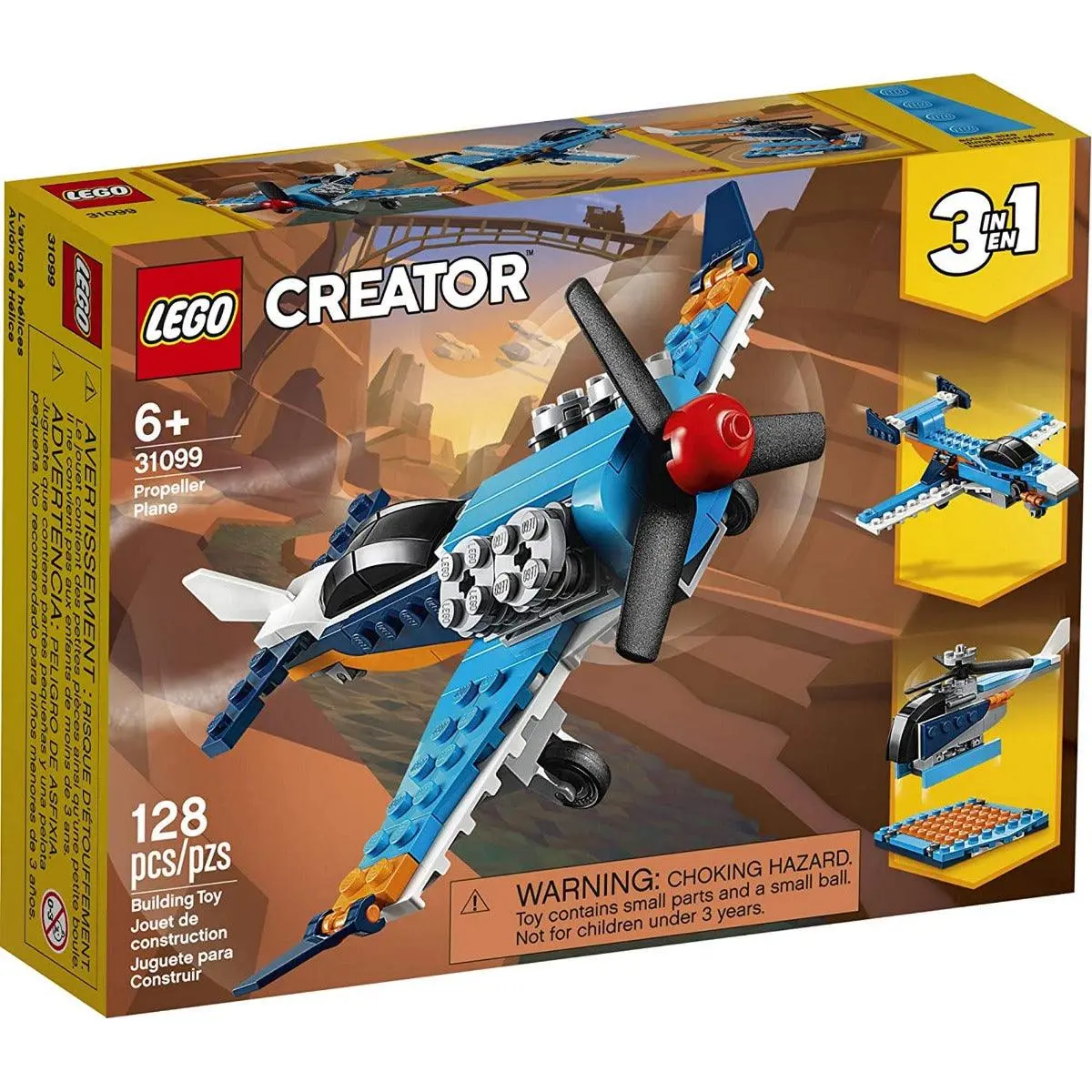 Lego Creator Propeller Plane For Ages 5+ 1