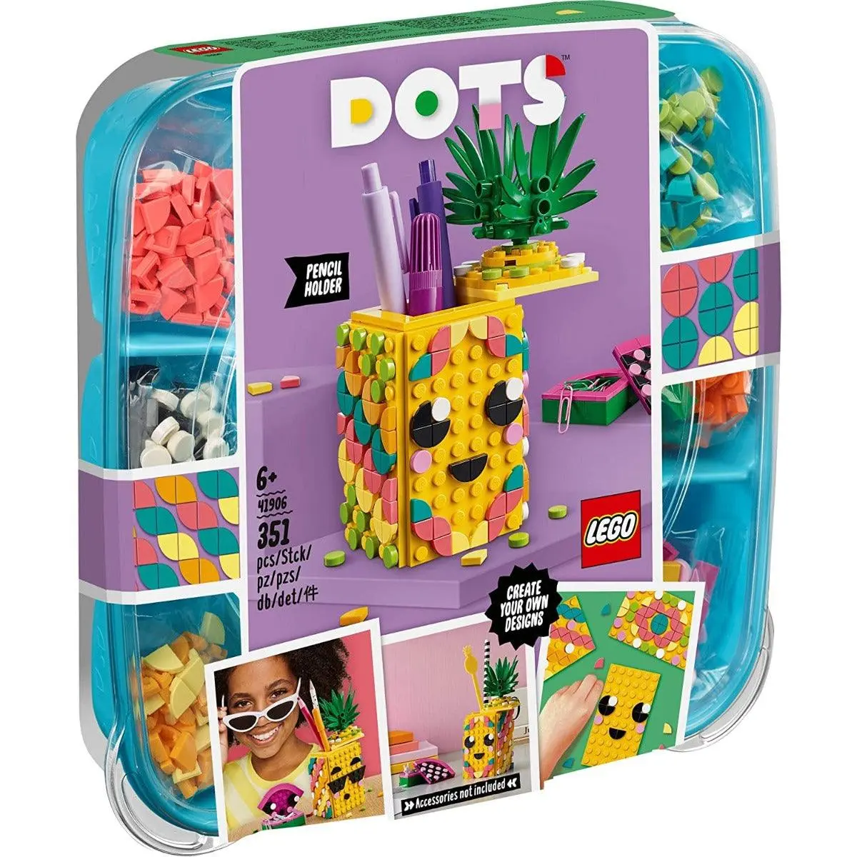 Lego Dots Pineapple Pencil Holder For Ages 5+ 1