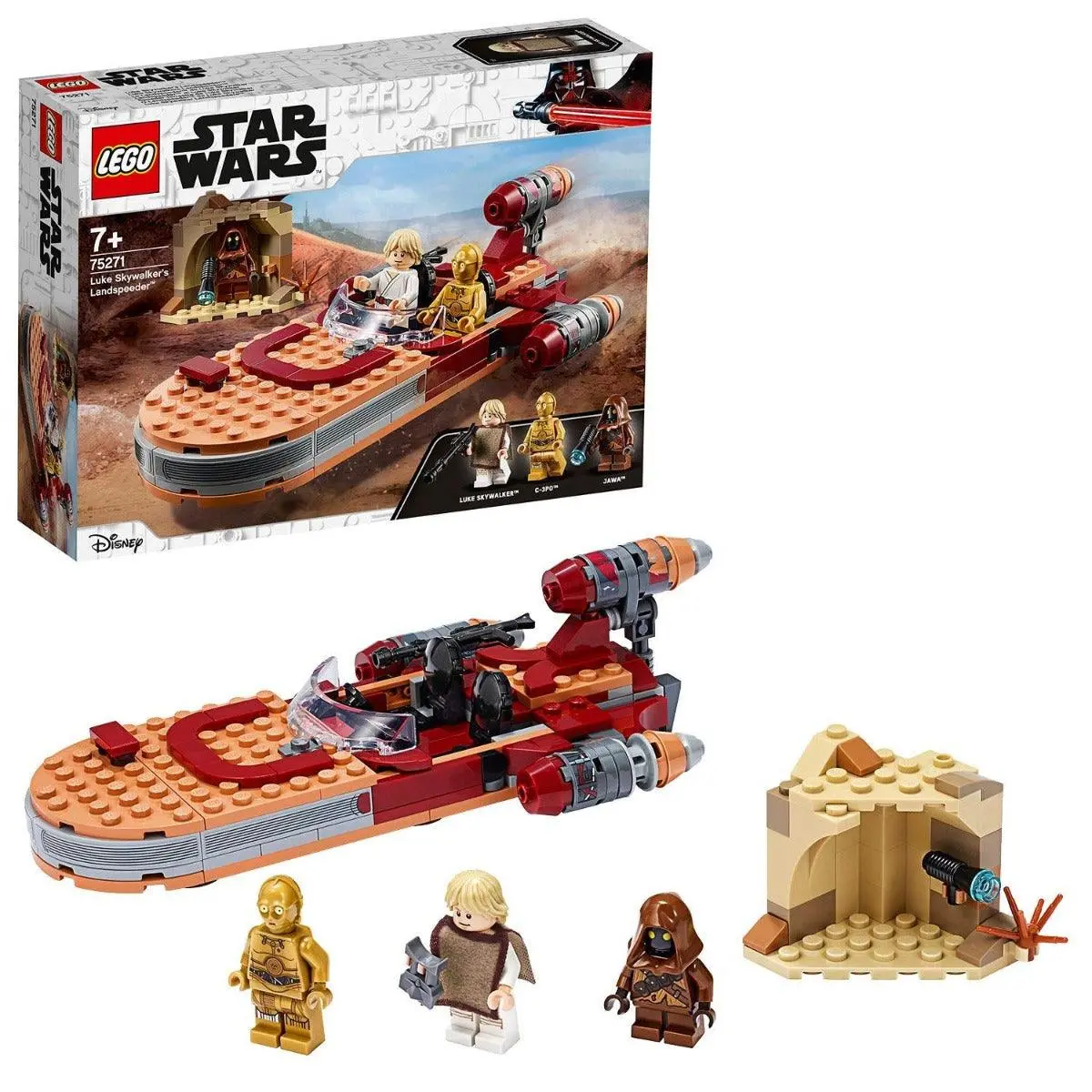 Lego Star Wars Luke Skywalker's Landspeeder For Ages 8+ 1