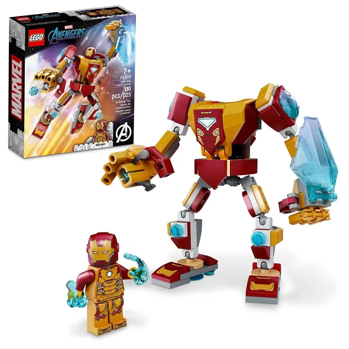 Lego Marvel Iron Man Mech Armor Building Kit For Ages 7+ 1
