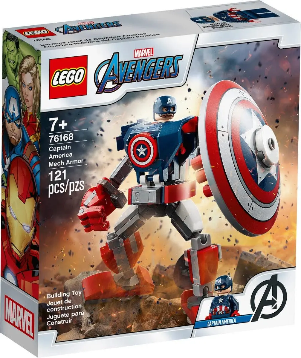 Lego Super Heroes Captain America Mech Armor For Ages 8+ 1