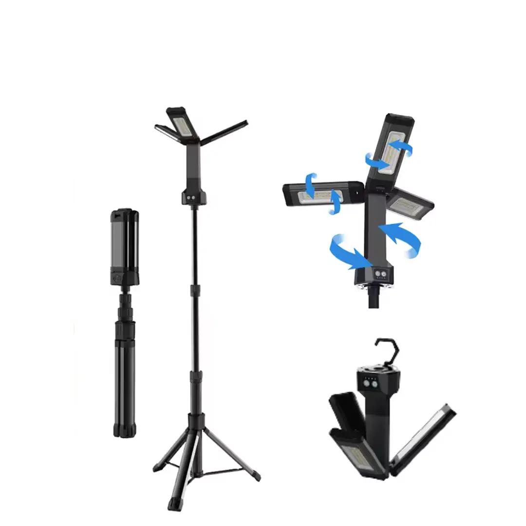 Led Light Stand Portable 7,000 Lumens - 2M Stand - Amber & White Light 1