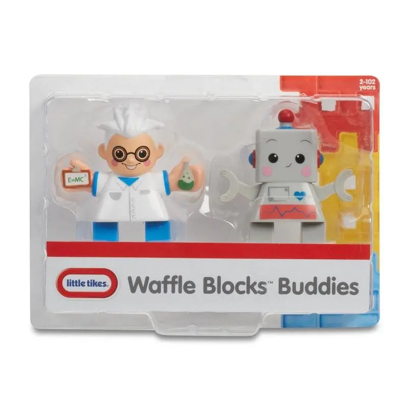 Little Tikes Waffle Blocks Double Figure Pack- Scientist/Robot, Toys For Kids, 1 Year & Above, Activity, Kids Learning Toys 1
