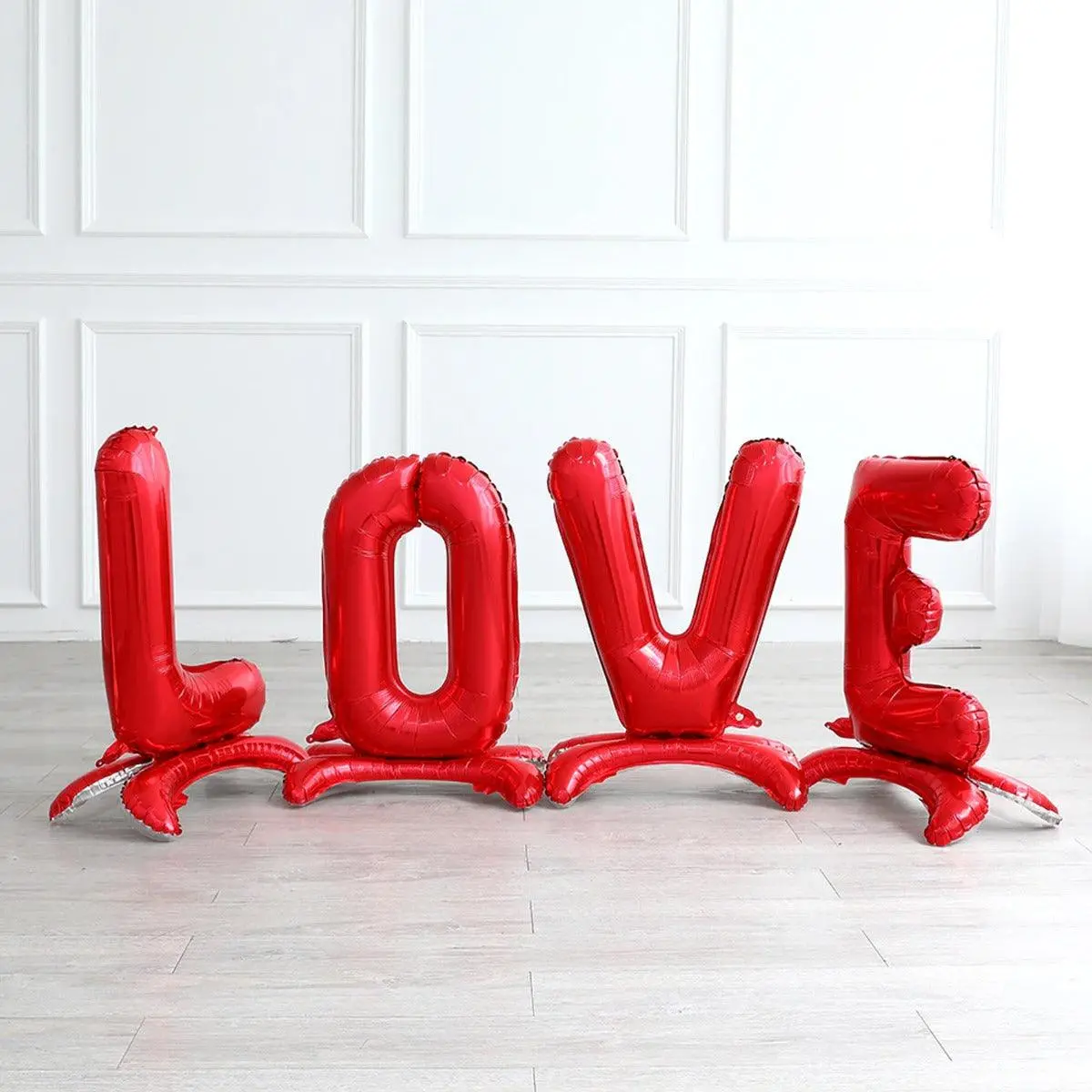 Partycorp Red Large Love Alphabet/Letter Standing Foil Balloon Banner Decoration Set 1