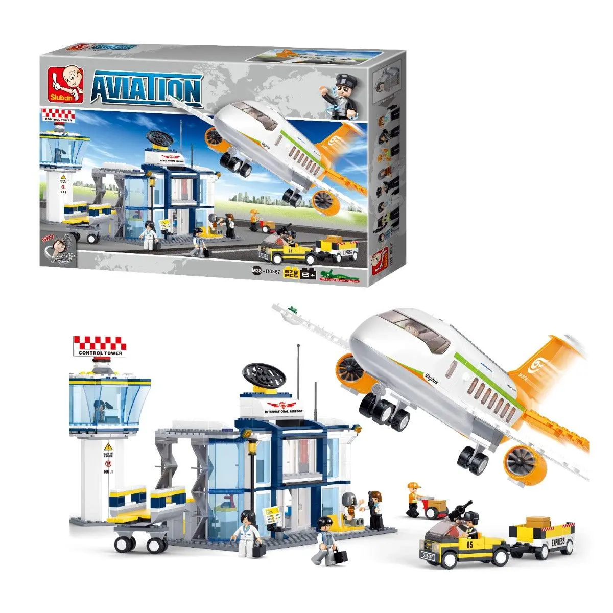 Sluban Aviation-International Airport Building Blocks For Ages 6+ 1