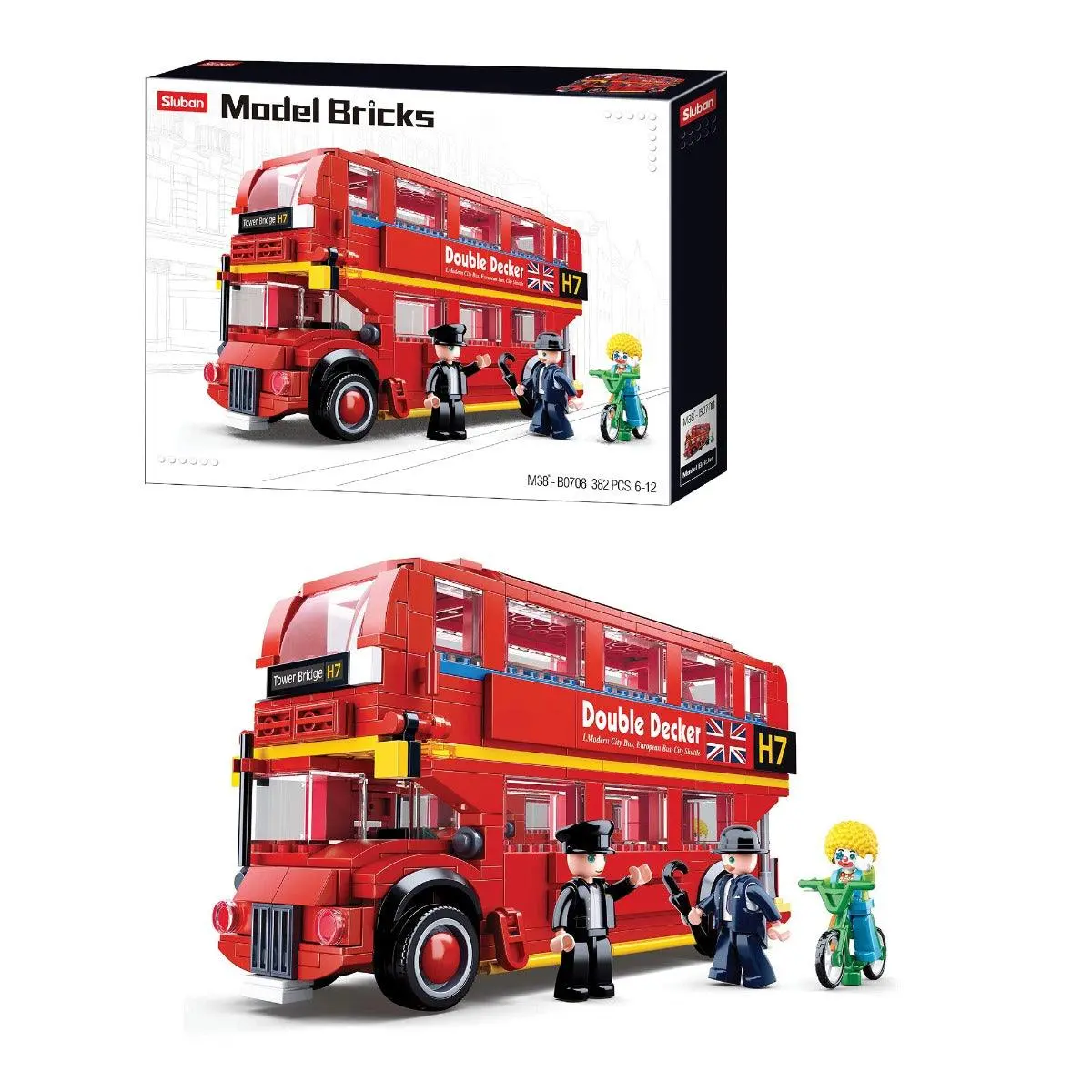 Sluban London Bus Building Blocks For Ages 6+ 1