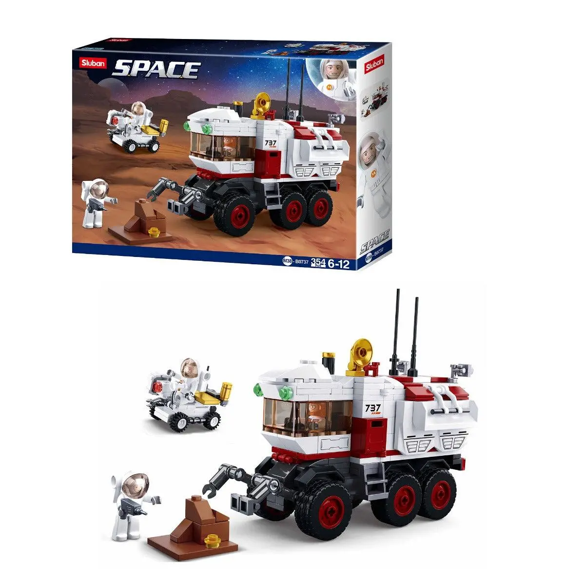 Sluban Space-Mars Rover Building Blocks For Ages 6+ 1